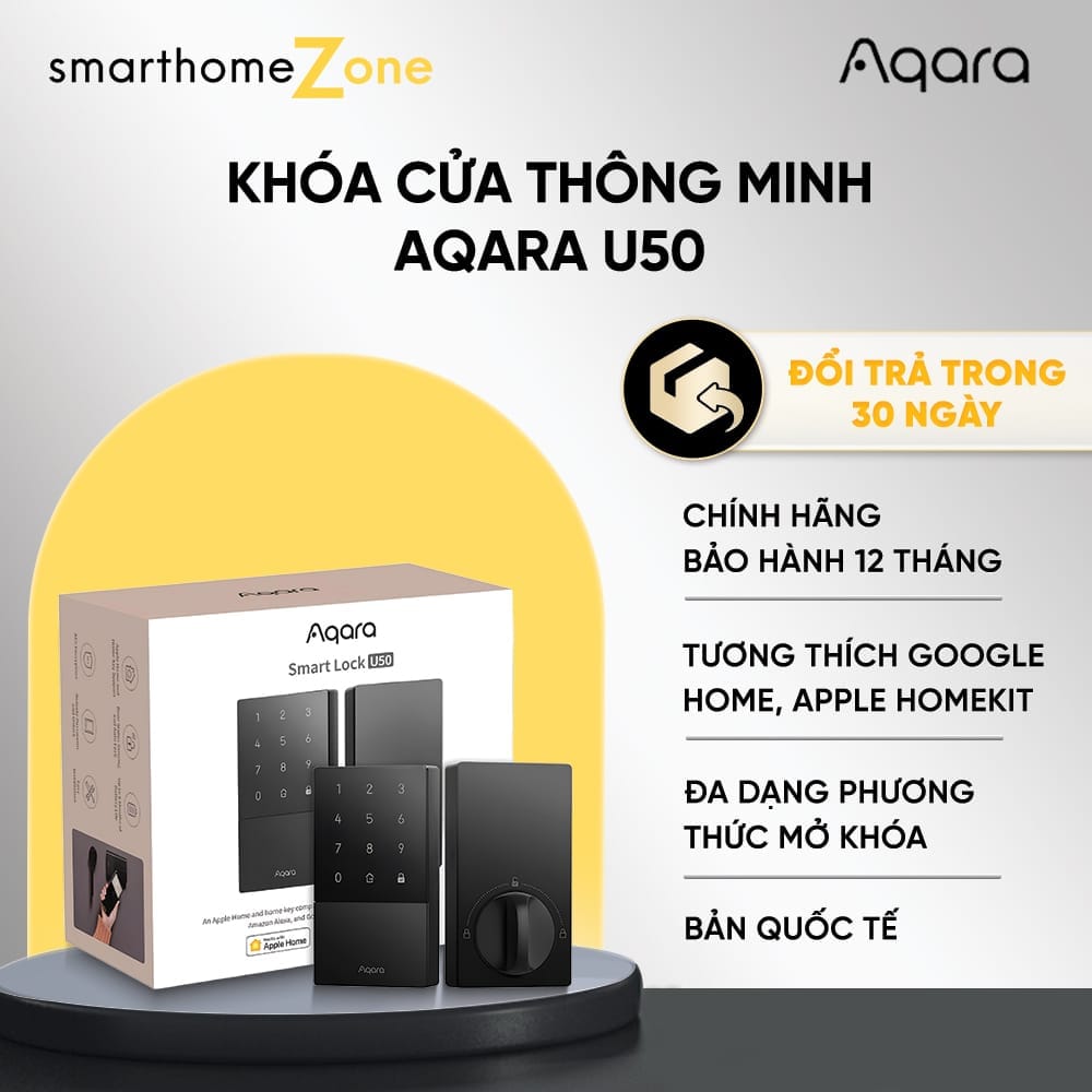 Khóa cửa thông minh Aqara U50 DL-D05D Smart Lock Matter