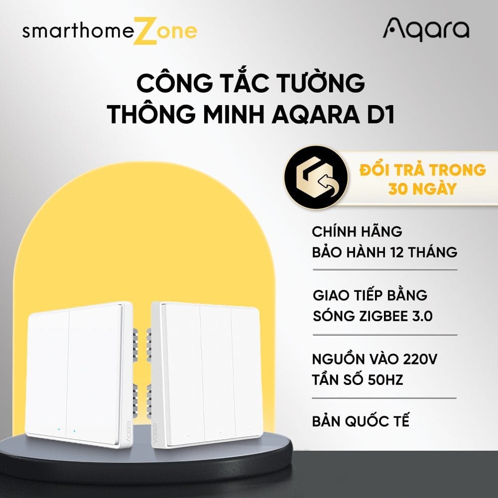 Công tắc thông minh Aqara D1 White Quốc Tế