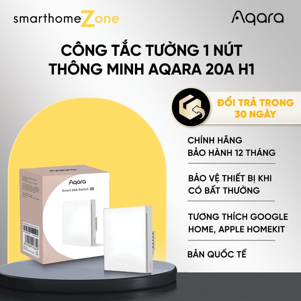Công tắc Aqara H1 20A Zigbee 3.0 công suất cao