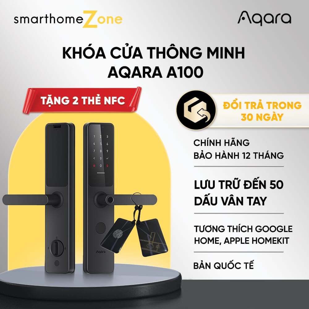 Khóa Thông Minh Aqara A100 ZNMS02ES Zigbee