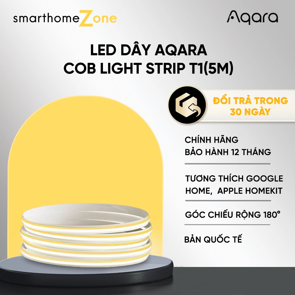 LED dây Aqara COB Light Strip T1 40W 2700K – 6500K (Trắng-Vàng ấm)
