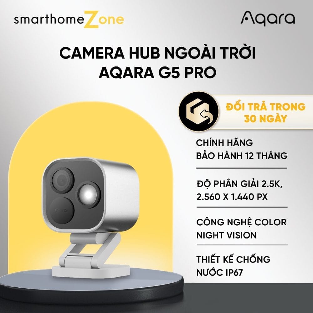 Camera Hub Ngoai Troi Aqara G5 Pro